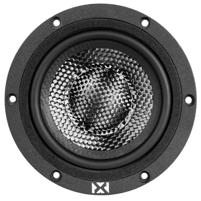 XQS3 200W Peak (100W RMS) 3.5" X-Series Midrange Speakers with Carbon Fiber Cones