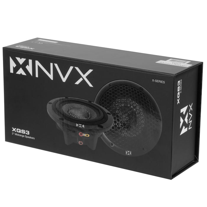 XQS653KIT 700W Peak (350W RMS) 6.5" X-Series 3-Way Component Speaker System with Carbon Fiber Cones and 30mm Silk Dome Tweeters