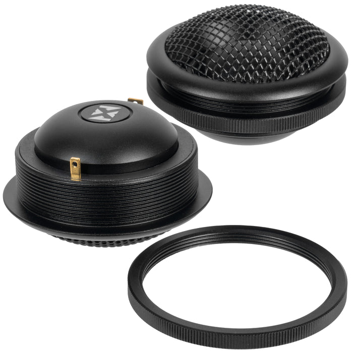 XQS65KIT 600W Peak (300W RMS) 6.5" X-Series 2-Way Component Speaker System with Carbon Fiber Cones and 30mm Silk Dome Tweeters