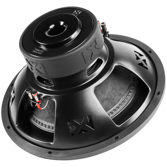 YSW152 1600W Peak (800W RMS) Y-Series 12" Dual 2-Ohm Subwoofer