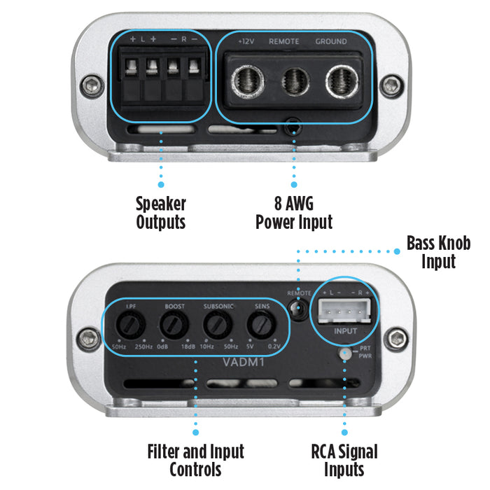 2016-2020 Hyundai Elantra Bass Package - Includes 10" 500W RMS Subwoofer, Custom Enclosure, Monoblock Amplifier, Line Out Converter and Complete Wiring Kit (PBK-HYDELA-G6)