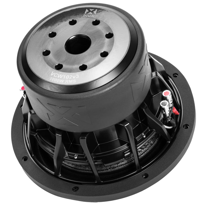 VCW102 Version 3 (VCW102v3) 2000W Peak (1000W RMS) 10" VC-Series v3 Dual 2-Ohm Subwoofer