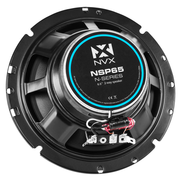 NSP65 540W Peak (180W RMS) 6.5" N-Series 2-Way Coaxial Speakers with 20mm Silk Dome Tweeters