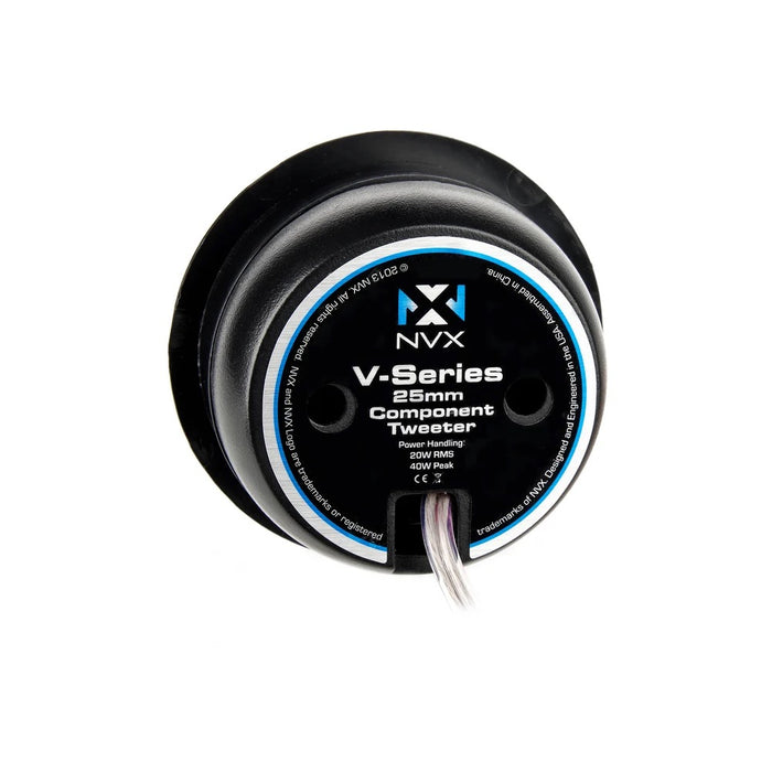 VSP65KIT2F 750W Peak (250W RMS) 6.5" 2-Ohm V-Series 2-Way Component Speakers with 25mm Silk Dome Tweeters