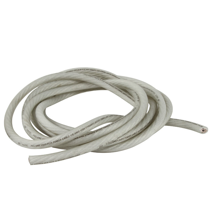 XW0WH20 20 ft. of Frosted White 1/0-Gauge True Spec 100% Oxygen-Free Copper EnvyFlex Power/Ground Wire